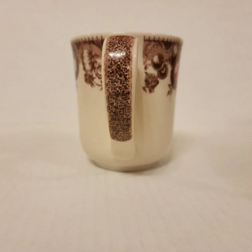Johnson Bros His Majesty Coffee Mug Cup Thanksgiving Turkey Harvest England EUC